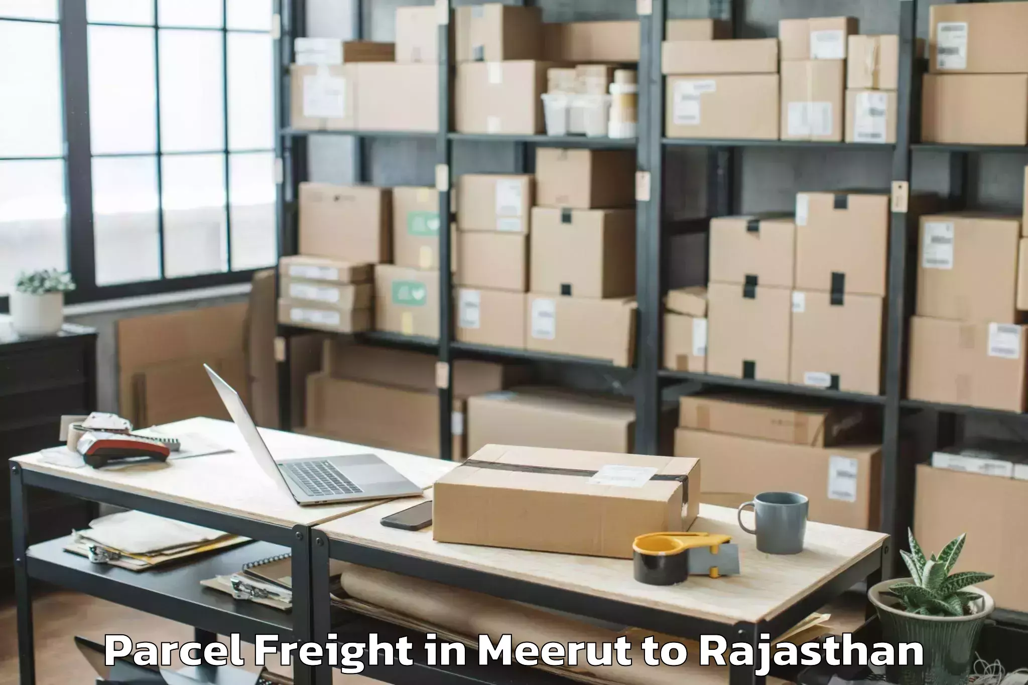 Meerut to Ladpura Parcel Freight Booking